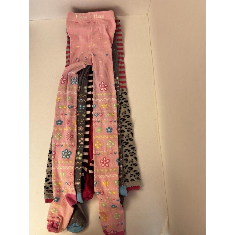 Little Girls Multicolor Tights Size 6-7 & 8